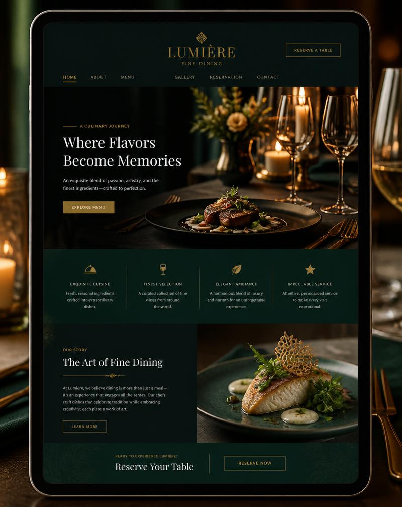 Maison Vérité website design